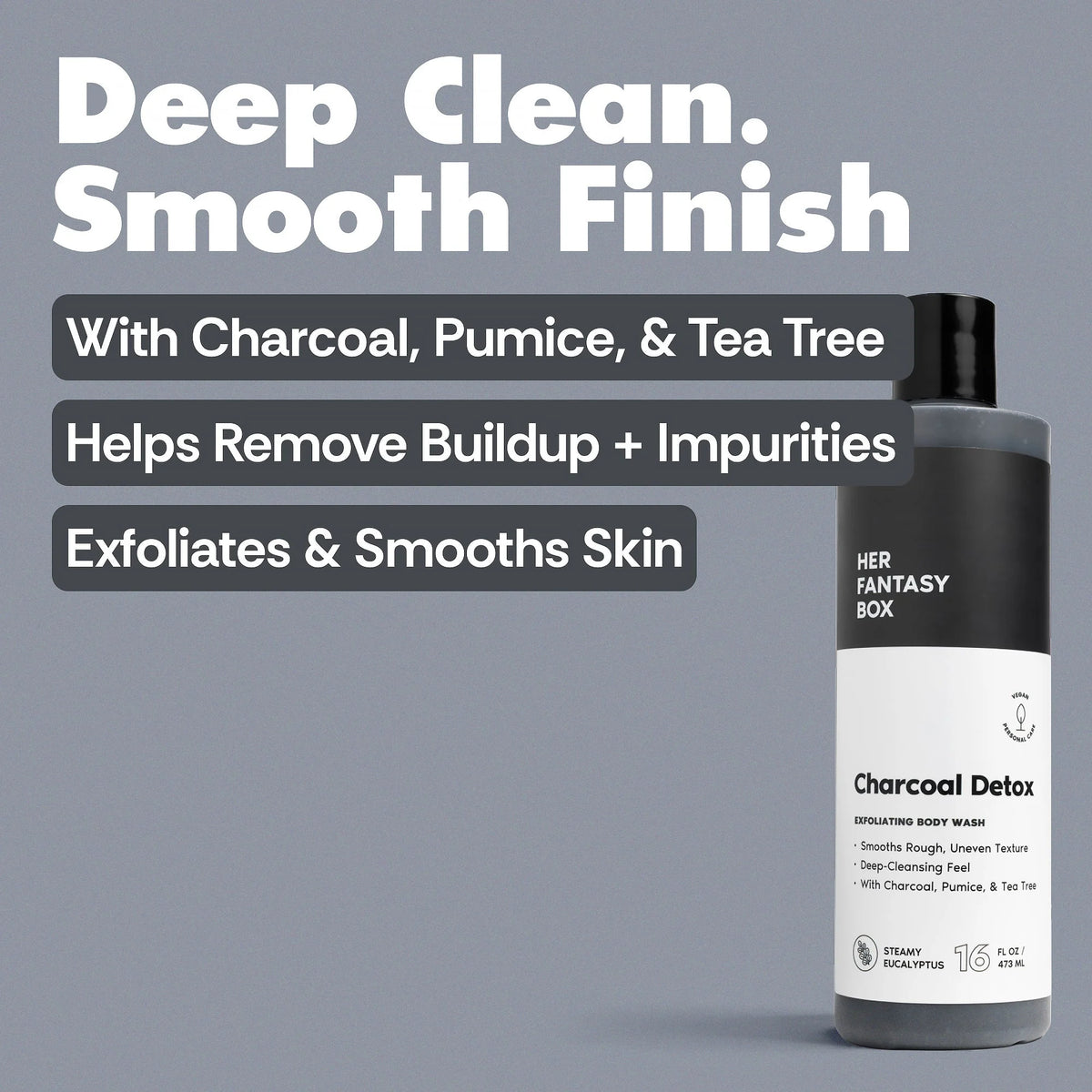 Charcoal Detox Exfoliating Body Wash